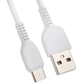 Кабель USB 2.0 - USB Type-C, М/М, 1 м, Hoco X13, бел, 0L-00037532